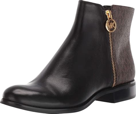 michael kors black leather lainey flat booties|Amazon.com: Michael Kors Lainey Flat Bootie.